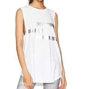 *NWT* Gray CK Oversized Workout Tank Size L